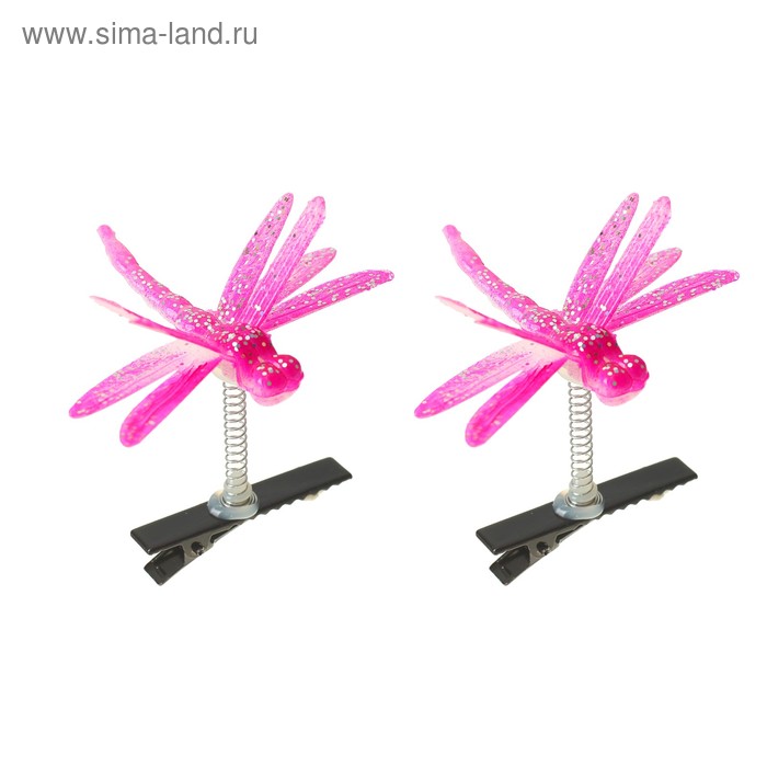 фото Карнавальный зажим «стрекоза», цвета микс