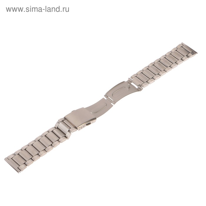 фото Ремешок для часов, 24 мм, металл, l-22.5 см, серебряный
