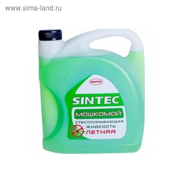 Жидкость стеклоомывающая Лето готовая Sintec "Мошкомой" 5л
Жидкость стеклоомывающая Лето готовая Sintec "Мошкомой" 5л