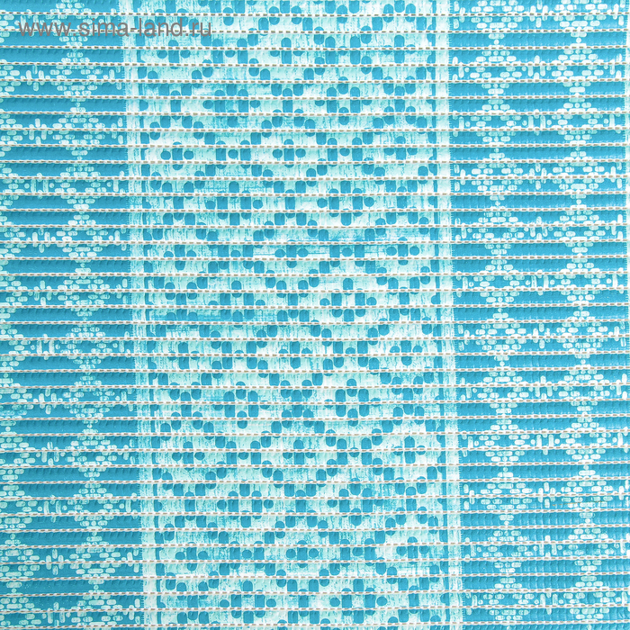 фото Коврик для ванной комнаты «квадраты», ширина 1,3 м, рулон 15 м, цвет голубой вилина