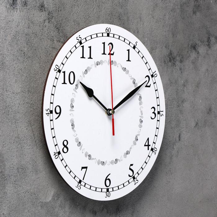 фото Часы настенные классика, круглые 24 см микс стрелки