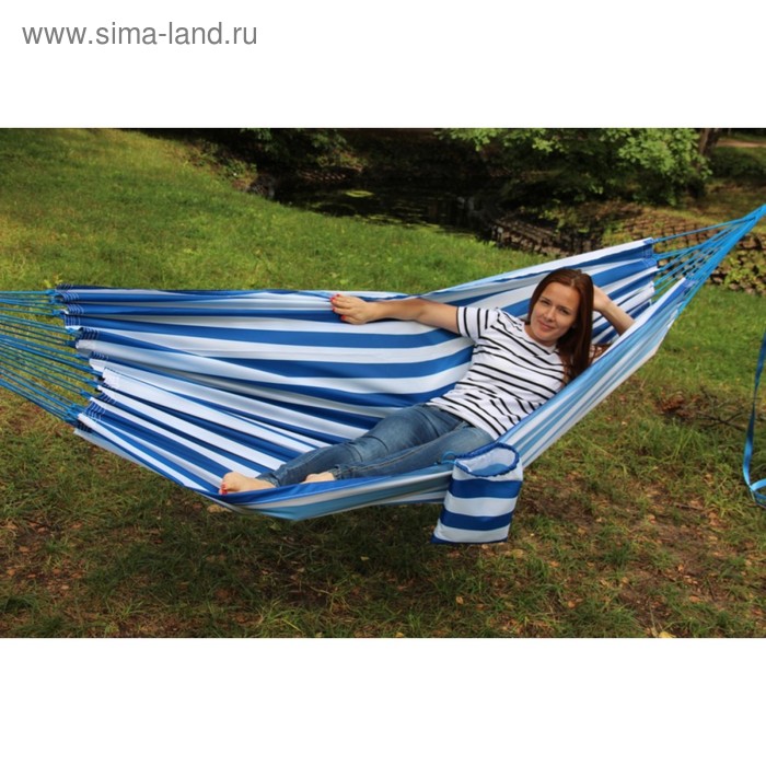 фото Гамак синяя полоска rg-13