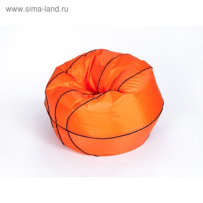 фото Кресло - мешок «баскетбольный мяч» большой, диаметр 95 см, цвет оранжевый, плащёвка wowpuff