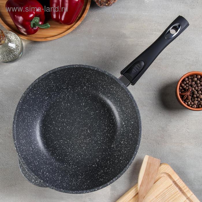 Сотейник «Графит», d=26 см, стеклянная крышка, антипригарное покрытие, цвет чёрный
Сотейник «Графит», d=26 см, стеклянная крышка, антипригарное покрытие, цвет чёрный