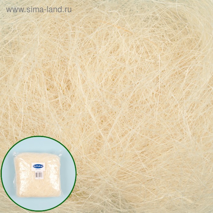 Наполнитель сизаль 100 г, бежевый
Наполнитель сизаль 100 г, бежевый