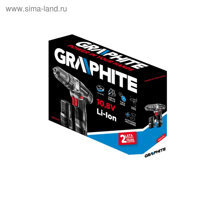 Дрель-шуруповерт GRAPHITE 58G210, аккум., 10.8В, 2х1.5 Ач, БЗП 1-10 мм, 1150 об/мин, сумка
Дрель-шуруповерт GRAPHITE 58G210, аккум., 10.8В, 2х1.5 Ач, БЗП 1-10 мм, 1150 об/мин, сумка