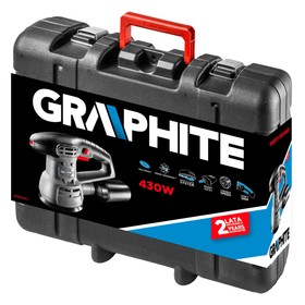 Шлифмашина эксцентриковая GRAPHITE 59G347, 430 Вт, 125/150 мм, 26000 кол/мин, кейс
Шлифмашина эксцентриковая GRAPHITE 59G347, 430 Вт, 125/150 мм, 26000 кол/мин, кейс
