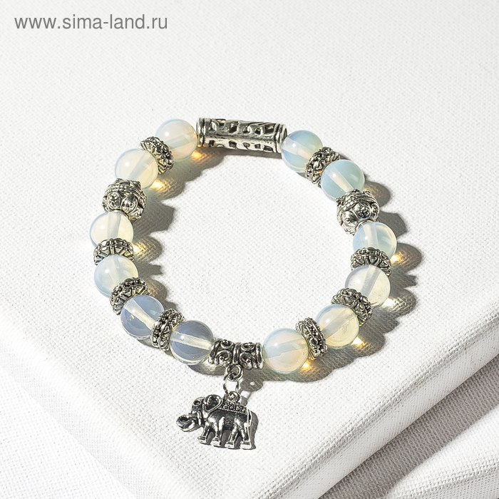 Браслет шар №10 с металлической подвеской микс "Лунный камень" ,21см
Браслет шар №10 с металлической подвеской микс "Лунный камень" ,21см