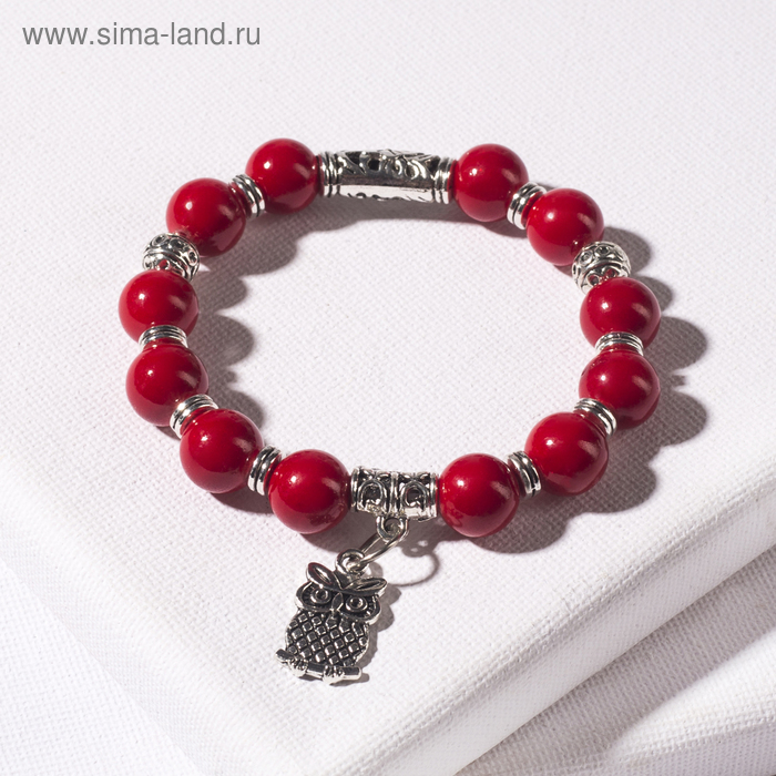 Браслет шар №10 с металлической подвеской микс "Коралл"
Браслет шар №10 с металлической подвеской микс "Коралл"