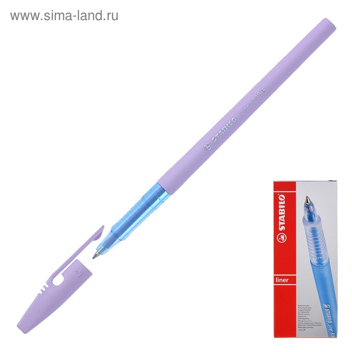 Ручка шариковая STABILO Liner 808 Pastel, 0,7 мм, лавандовый корпус, стержень синий
Ручка шариковая STABILO Liner 808 Pastel, 0,7 мм, лавандовый корпус, стержень синий