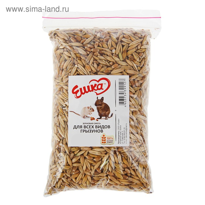 Зерновая смесь «Ешка» для всех видов грызунов, 200 г
Зерновая смесь «Ешка» для всех видов грызунов, 200 г