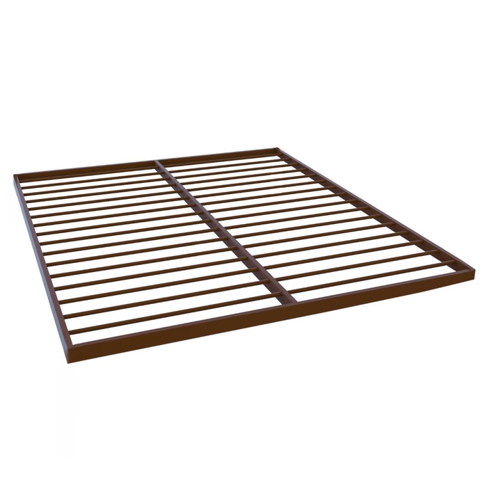 фото Кровать «ангелина плюс», 1200 × 2000 мм, металл, цвет коричневый