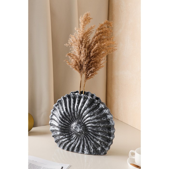 Ваза керамическая "Ракушка", настольная, серая, 28 см, микс
Ваза керамическая "Ракушка", настольная, серая, 28 см, микс