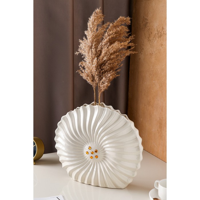 Ваза керамическая "Ракушка", настольная, белая, 35 см, микс
Ваза керамическая "Ракушка", настольная, белая, 35 см, микс