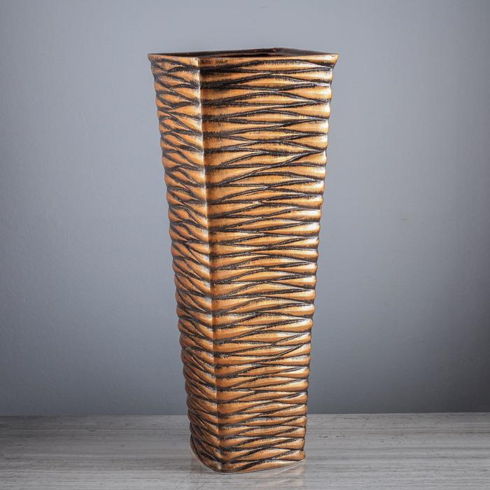 Ваза керамическая "Квадрат", напольная, бронзовый цвет, 66 см
Ваза керамическая "Квадрат", напольная, бронзовый цвет, 66 см