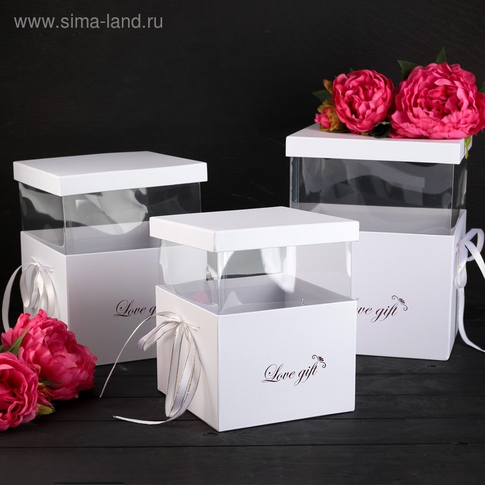 Набор коробок 3 в 1, 24 х 24 х 18 - 19 х 19 х 14 см
Набор коробок 3 в 1, 24 х 24 х 18 - 19 х 19 х 14 см