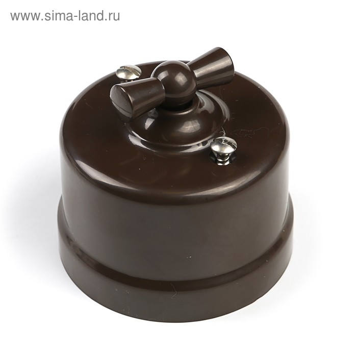 Выключатель Bironi, 2 клавиши, пластик, цвет коричневый
Выключатель Bironi, 2 клавиши, пластик, цвет коричневый