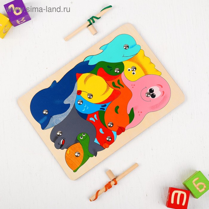 Магнитная мозаика «Рыбалка», 11 деталей, в комплекте 2 удочки
Магнитная мозаика «Рыбалка», 11 деталей, в комплекте 2 удочки