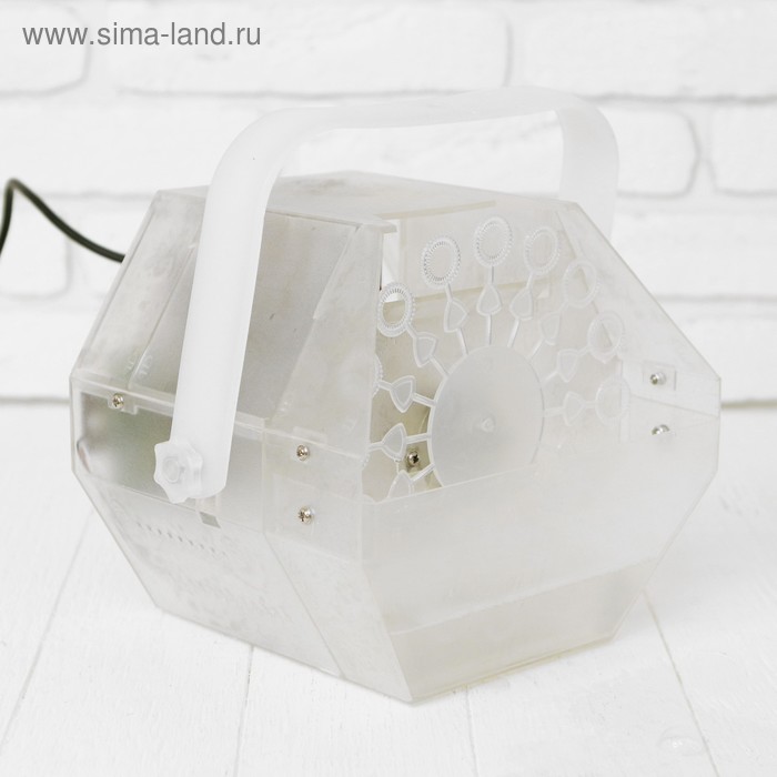 Генератор мыльных пузырей, меняет подсветку
Генератор мыльных пузырей, меняет подсветку