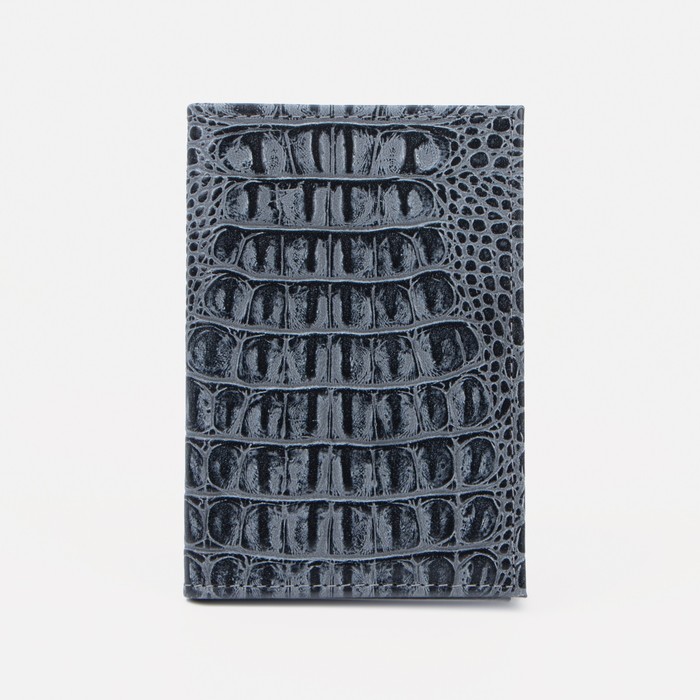 Обложка для автодокументов, крокодил, цвет серый
Обложка для автодокументов, крокодил, цвет серый