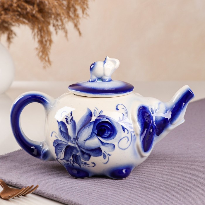 Чайник для заварки "Слоник", роспись, 0.8 л 
Чайник для заварки "Слоник", роспись, 0.8 л