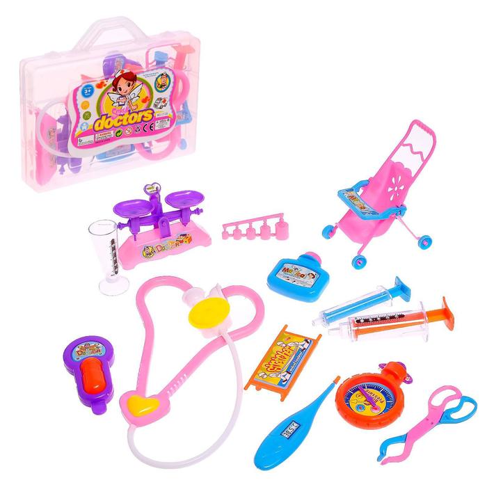 Набор доктора "Маленький врач" в чемодане, 12 предметов
Набор доктора "Маленький врач" в чемодане, 12 предметов