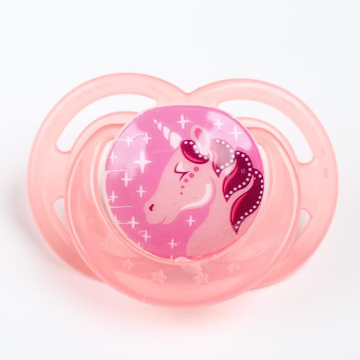 Пустышка силиконовая ортодонтическая, от 3 до 6 мес., цвет розовый
Пустышка силиконовая ортодонтическая, от 3 до 6 мес., цвет розовый