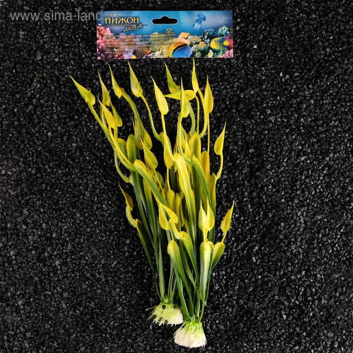 фото Набор растений искусственных для аквариума (2 шт), 24 см пижон аква