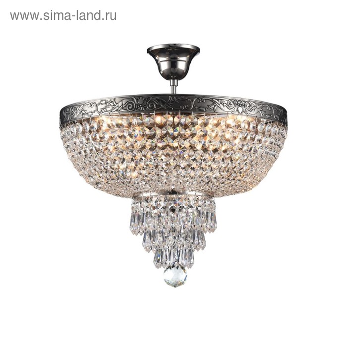 Люстра Palace 5x60Вт E27 никель 40x40x43,5см 
Люстра Palace 5x60Вт E27 никель 40x40x43,5см