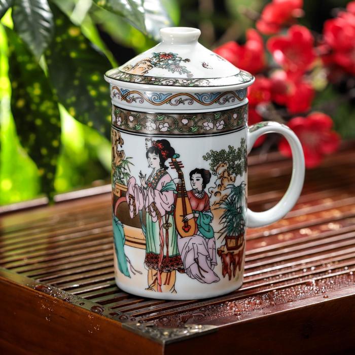 Кружка «Музыка», 350 мл, с крышкой и керамическим ситом
Кружка «Музыка», 350 мл, с крышкой и керамическим ситом