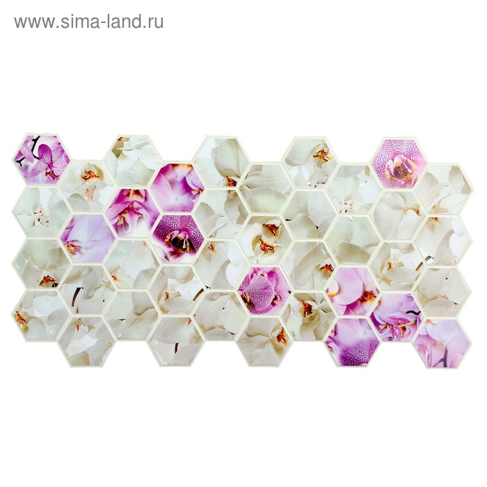 Панель ПВХ Граненый шестигранник Орхидеи 973х492 мм
Панель ПВХ Граненый шестигранник Орхидеи 973х492 мм