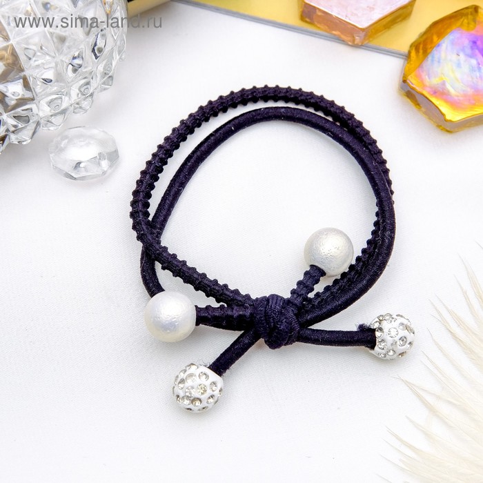 Резинка для волос "Палермо" шарики жемчуг, 6 см, чёрно-белый
Резинка для волос "Палермо" шарики жемчуг, 6 см, чёрно-белый