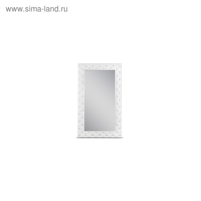 фото Зеркало «алеро» большое, 100,5 х 170,5 см, экокожа, цвет белый архитектория