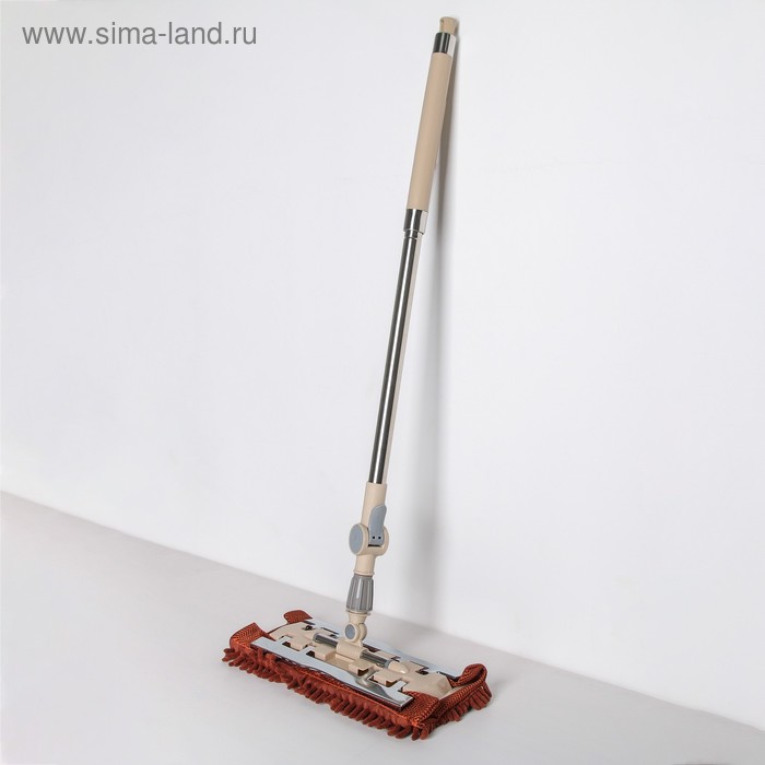 Швабра для мытья пола плоская, телескопическая ручка 94-121 см, насадка микрофибра букли 33×13 см, цвет бежево-коричневый
Швабра для мытья пола плоская, телескопическая ручка 94-121 см, насадка микрофибра букли 33×13 см, цвет бежево-коричневый