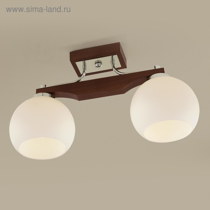 Люстра "Прима" 2x75Вт E27 орех 34,5x25x17см
Люстра "Прима" 2x75Вт E27 орех 34,5x25x17см