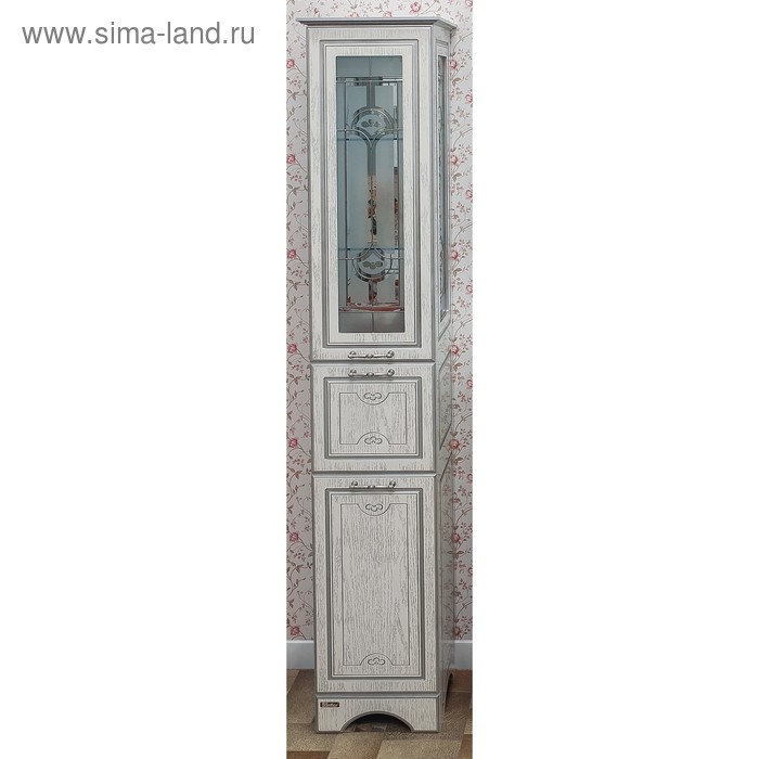 Пенал Адель белый/патина серебро, правый
Пенал Адель белый/патина серебро, правый