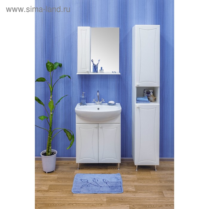 фото Тумба «карина 60», с раковиной «уют 60» sanflor