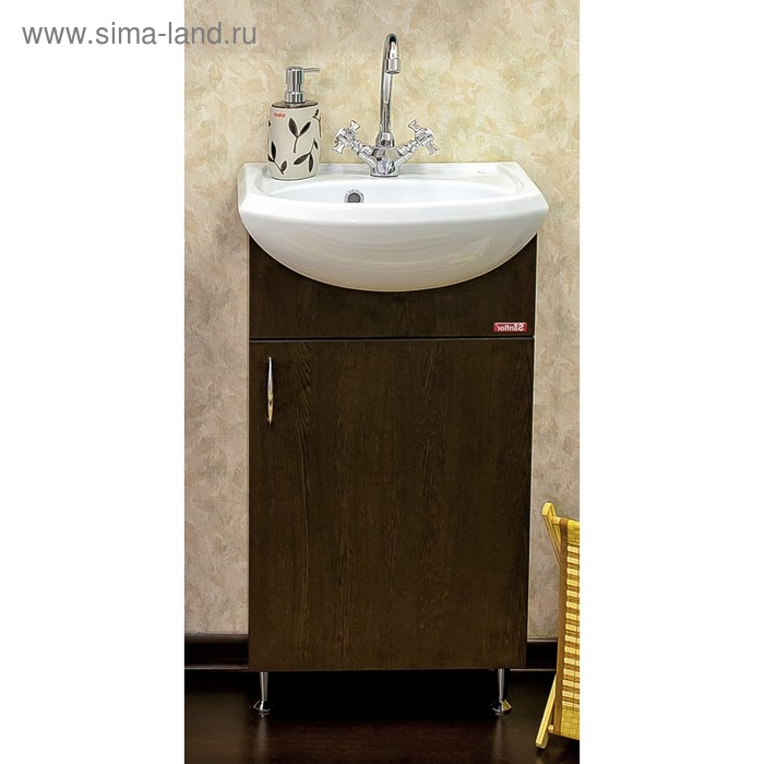 Тумба «Мокко 45», цвет венге, правая, с раковиной «Уют 45»
Тумба «Мокко 45», цвет венге, правая, с раковиной «Уют 45»