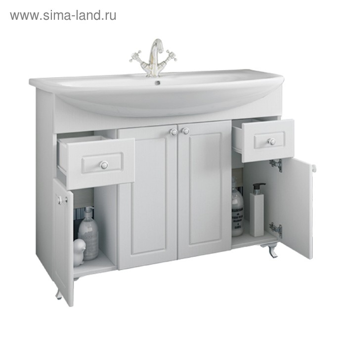 фото Тумба «софи 100», с раковиной «элеганс 105» sanflor