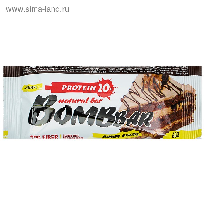 Протеиновый батончик BOMBBAR, датский бисквит, 60 г
Протеиновый батончик BOMBBAR, датский бисквит, 60 г