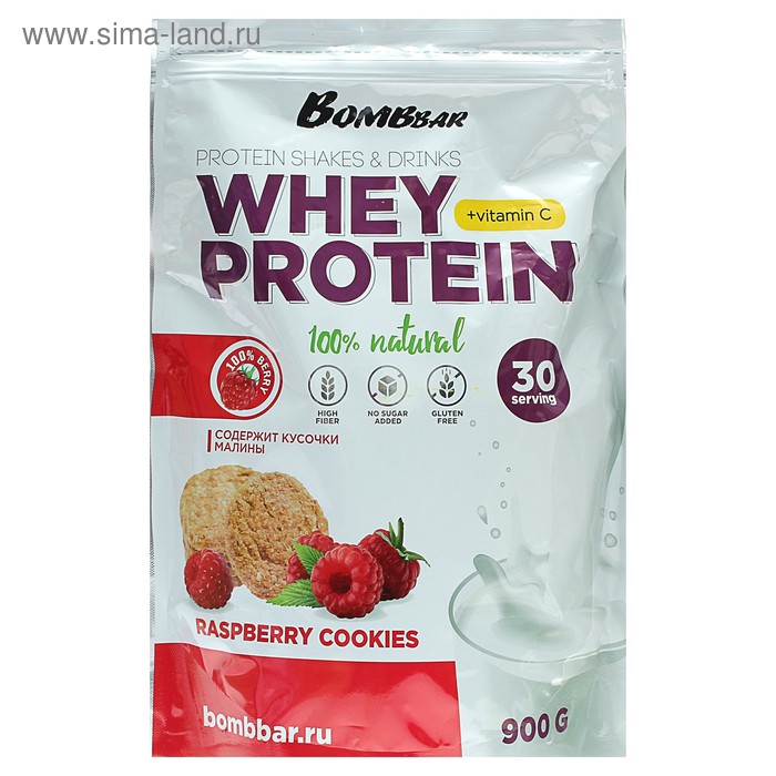Протеиновый коктейль Bombbar, малиновое печенье, спортивное питание, 900 г
Протеиновый коктейль Bombbar, малиновое печенье, спортивное питание, 900 г