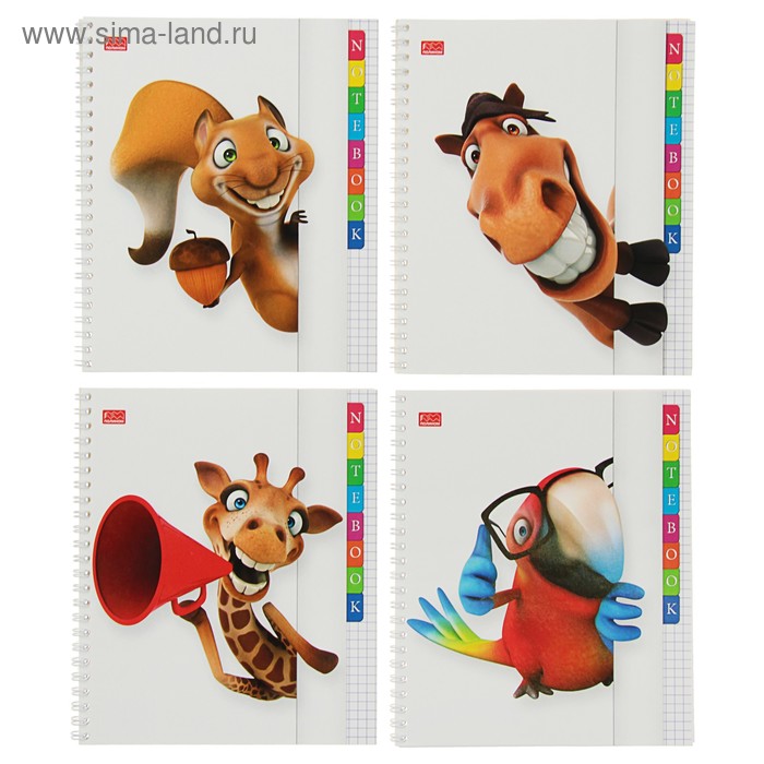 Тетрадь 48 листов в клетку на гребне "КУ-КУ", обложка мелованный картон, выборочный УФ-лак, МИКС
Тетрадь 48 листов в клетку на гребне "КУ-КУ", обложка мелованный картон, выборочный УФ-лак, МИКС