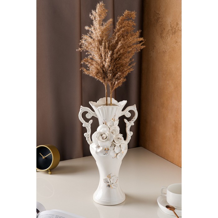 Ваза керамическая "Маркиз", настольная, лепка, золото, декор, 37 см, микс
Ваза керамическая "Маркиз", настольная, лепка, золото, декор, 37 см, микс