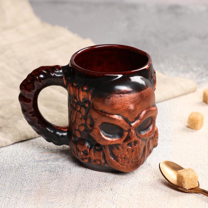 Кружка "Череп", медь, 0.3 л, микс
Кружка "Череп", медь, 0.3 л, микс