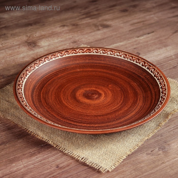 Блюдо "Наполеон", ангоб, красная глина, 31 см
Блюдо "Наполеон", ангоб, красная глина, 31 см