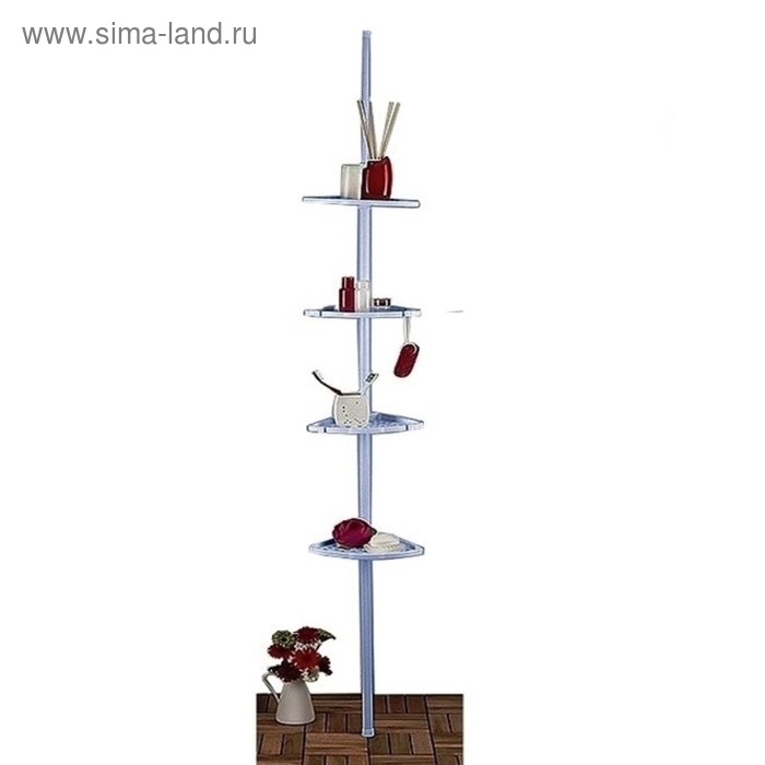 Угловая полка, телескопическая алюминиевая трубка, 135-250 см, 4 полки, 21 х 21 см, голубая
Угловая полка, телескопическая алюминиевая трубка, 135-250 см, 4 полки, 21 х 21 см, голубая