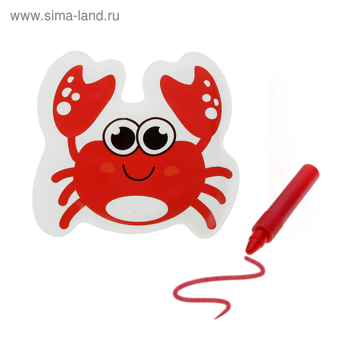 Игрушка для ванны с пищалкой «Крабик» + водный карандаш
Игрушка для ванны с пищалкой «Крабик» + водный карандаш