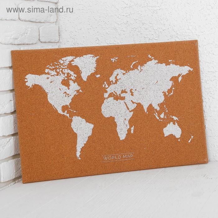 Доска пробковая в деревянной раме "Карта мира", 60 × 40 см
Доска пробковая в деревянной раме "Карта мира", 60 × 40 см