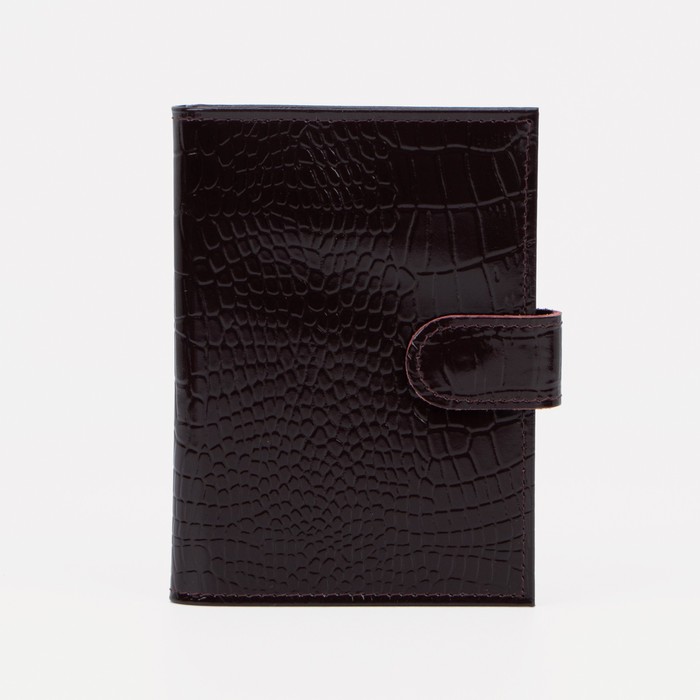 Обложка для автодокументов и паспорта на кнопке, цвет вишнёвый
Обложка для автодокументов и паспорта на кнопке, цвет вишнёвый