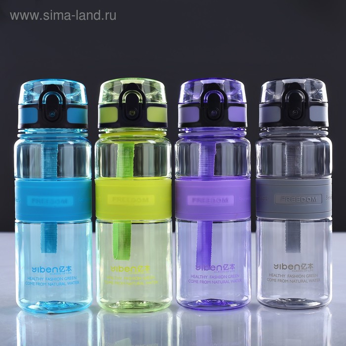 Бутылка для воды Freedom, 480 мл, 20 х 6.5 см, микс 
Бутылка для воды Freedom, 480 мл, 20 х 6.5 см, микс